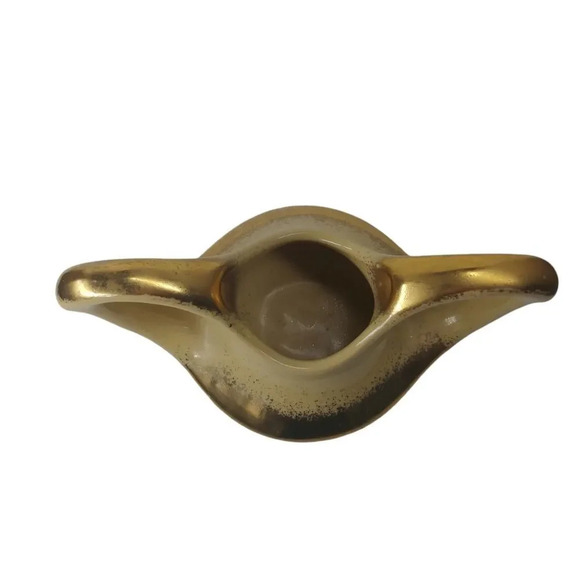 Vintage Pearl Ceramic Tea  Set, Yellow, Gilded 22k Carat Accents, 3 Piece Set - Picture 13 of 16